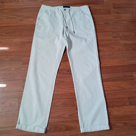 Even Tide Relaxed Drawstring Chino Pants Size 33 × 34 New - Picture 1 of 10